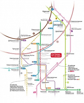 Проезд общественным транспортом на Коломенскую с 12 ноября