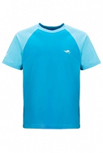 Голубая футболка O'Skal для взрослых с белым логотипом